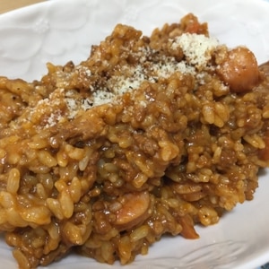 華麗・残ったカレーをリメイク！カレーチーズリゾット